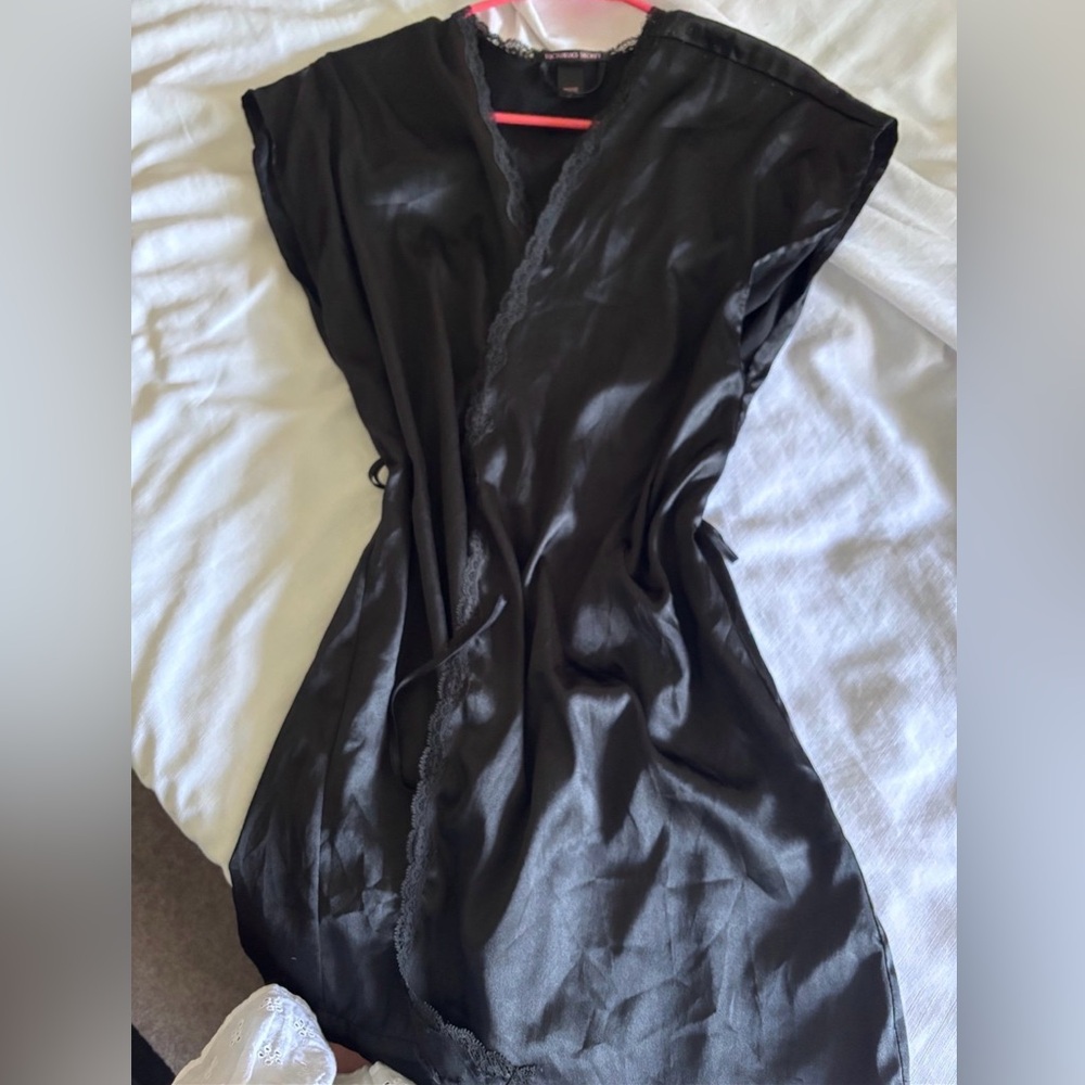 Victoria's Secret Black Lace Night robe